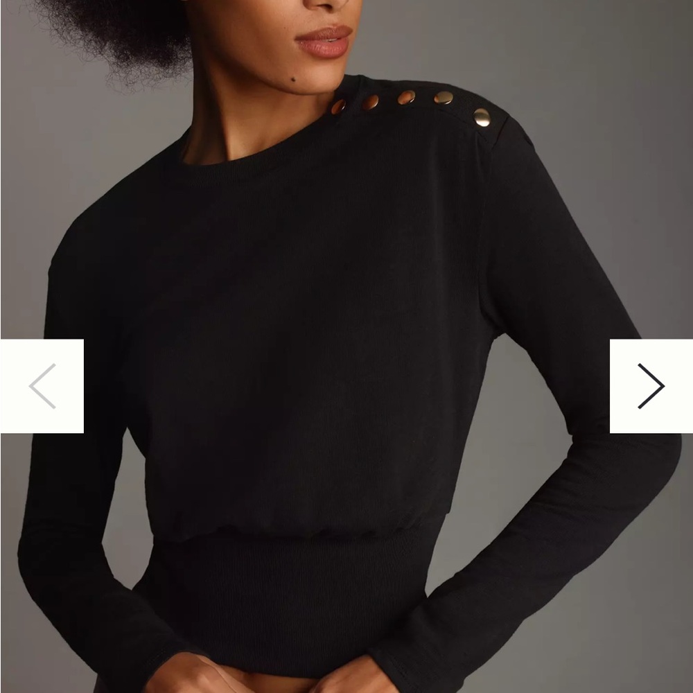 Stylish Black Crew Neck Top